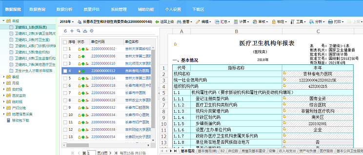 億信ABI醫療智能-國家衛健委信息網絡統計直報系統應用效果